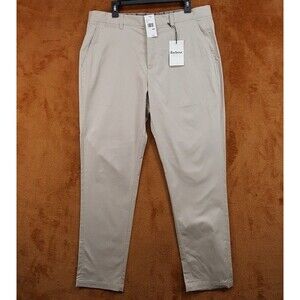 BARBOUR Pants Mens Size 40 Tan Chino Tailored Fit Trousers $145